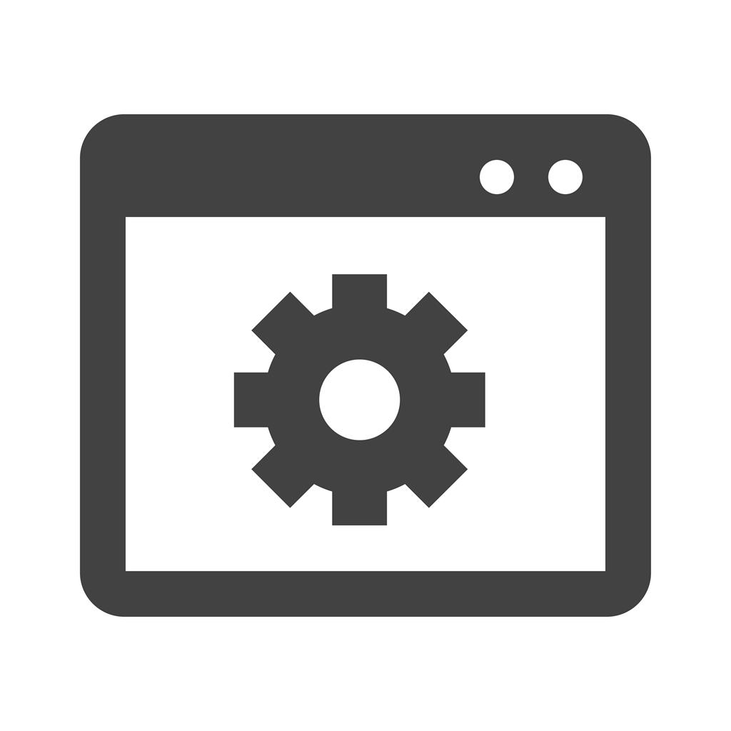 Web Optimization Glyph Icon - IconBunny