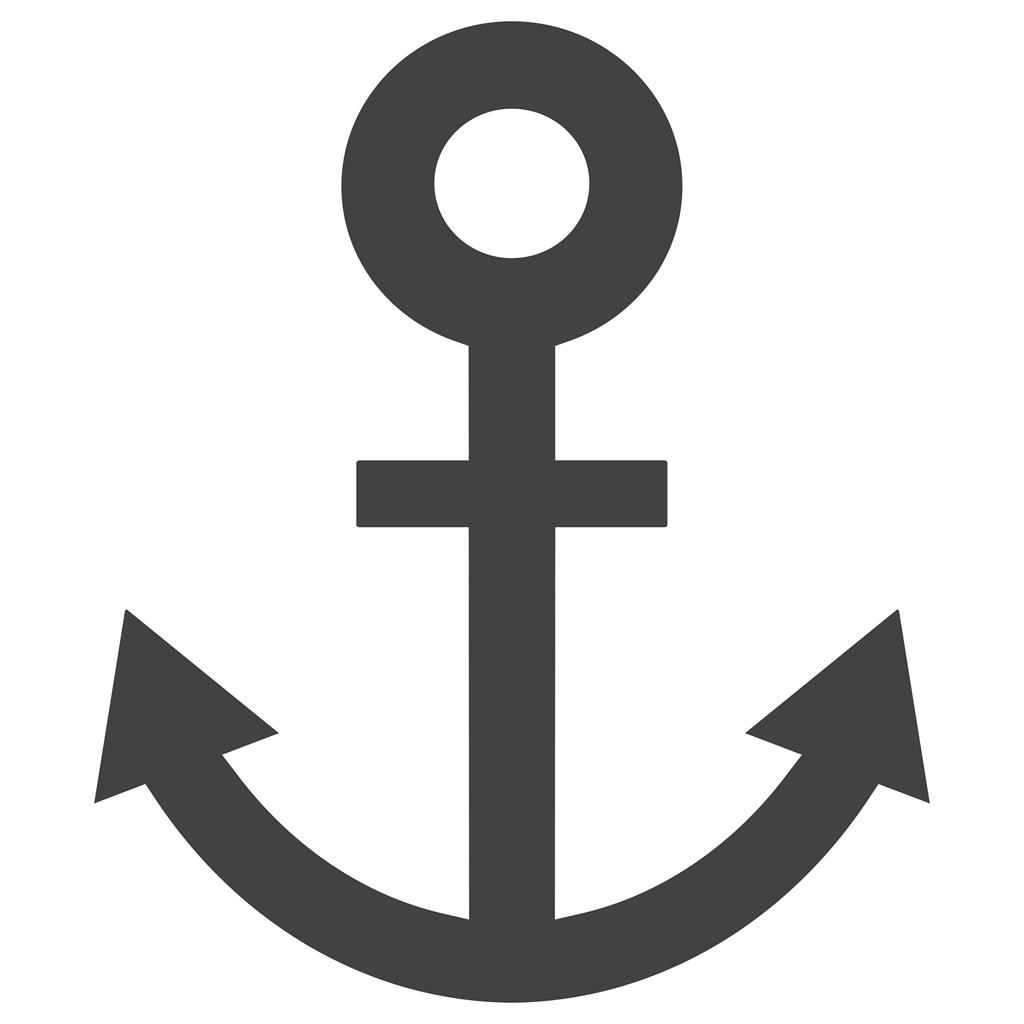 Anchor Glyph Icon - IconBunny