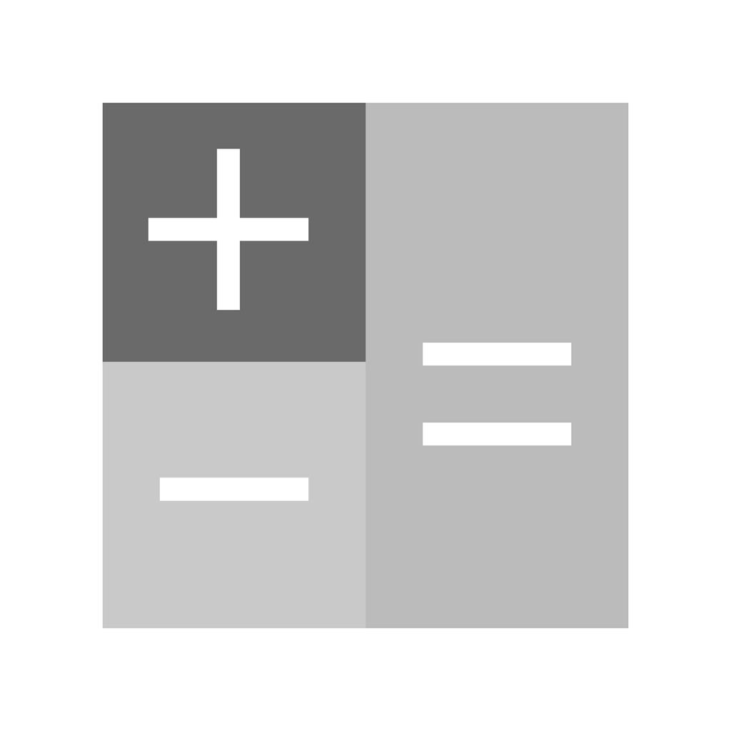 Calculation Greyscale Icon - IconBunny