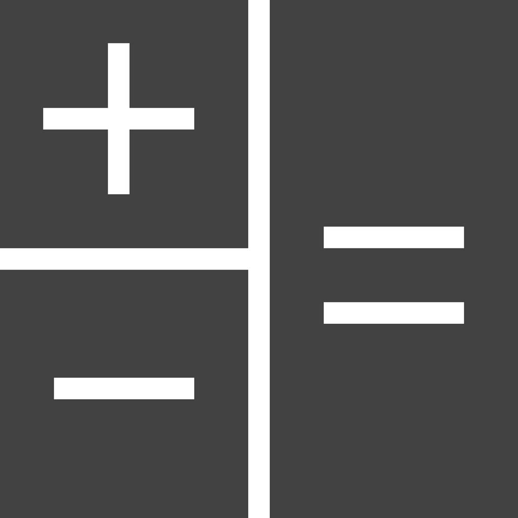 Calculation Glyph Icon - IconBunny