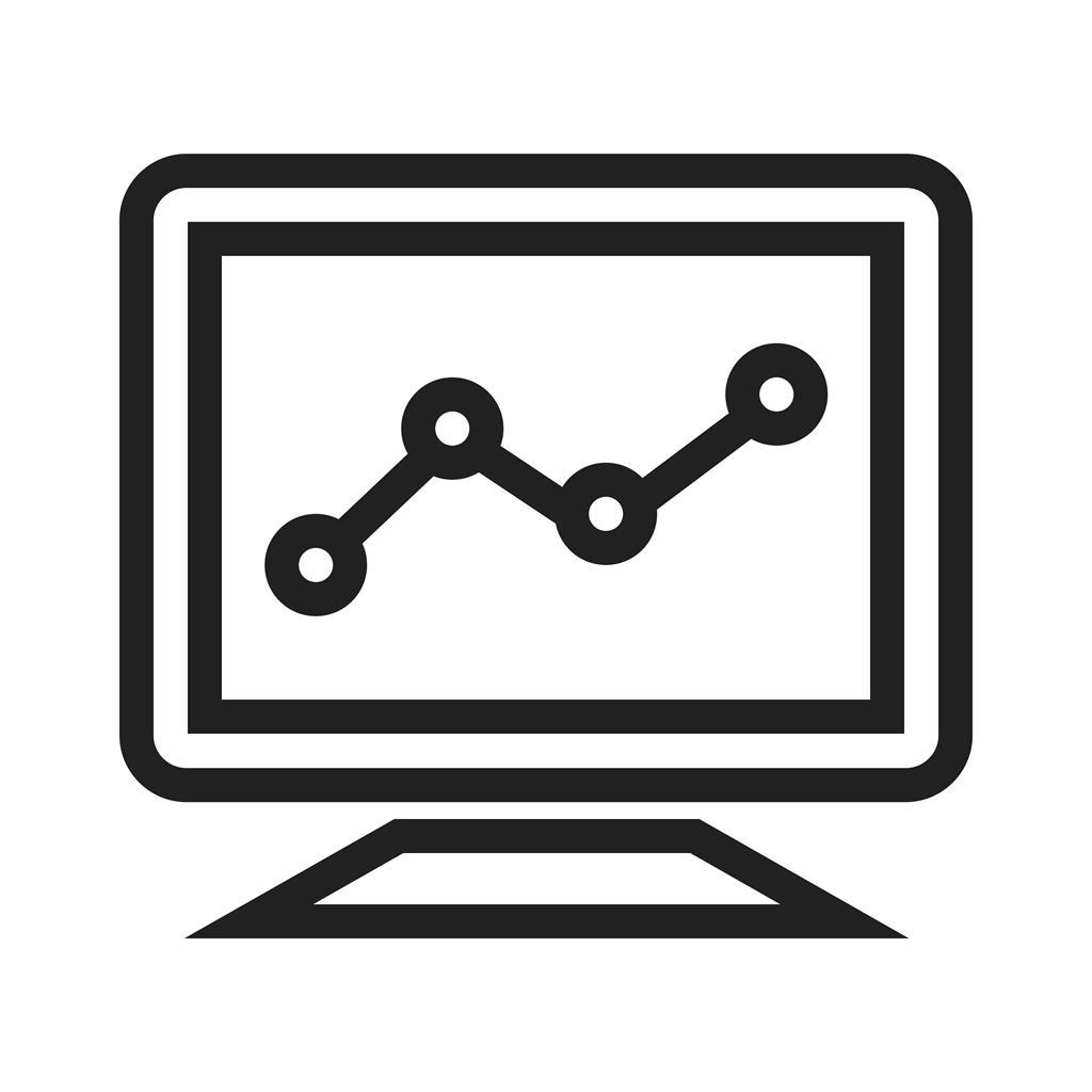 Statistics Line Icon - IconBunny