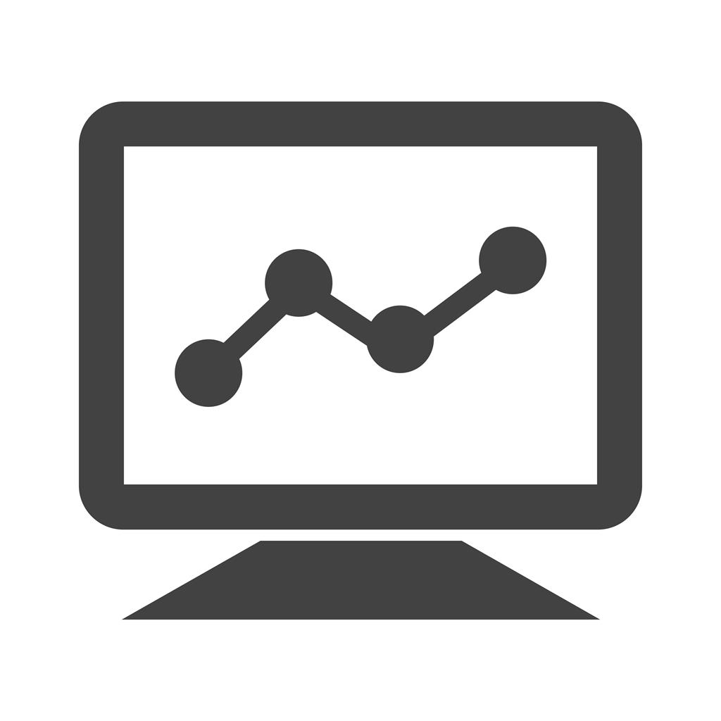 Statistics Glyph Icon - IconBunny