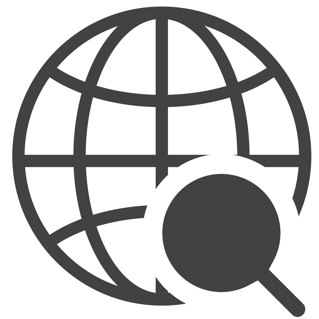 Global Connection Glyph Icon - IconBunny