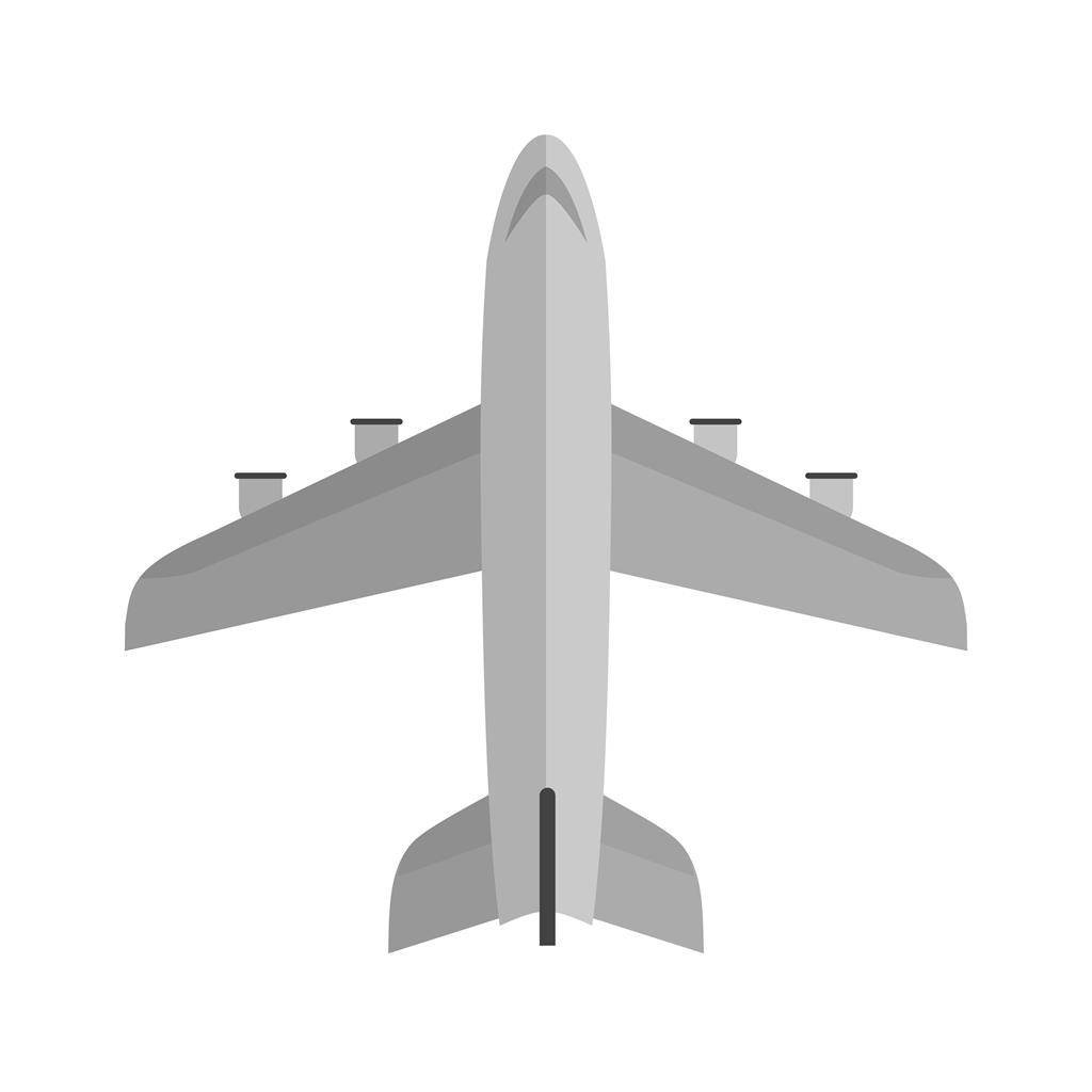 Aero plane Passenger Flat Multicolor Icon - IconBunny