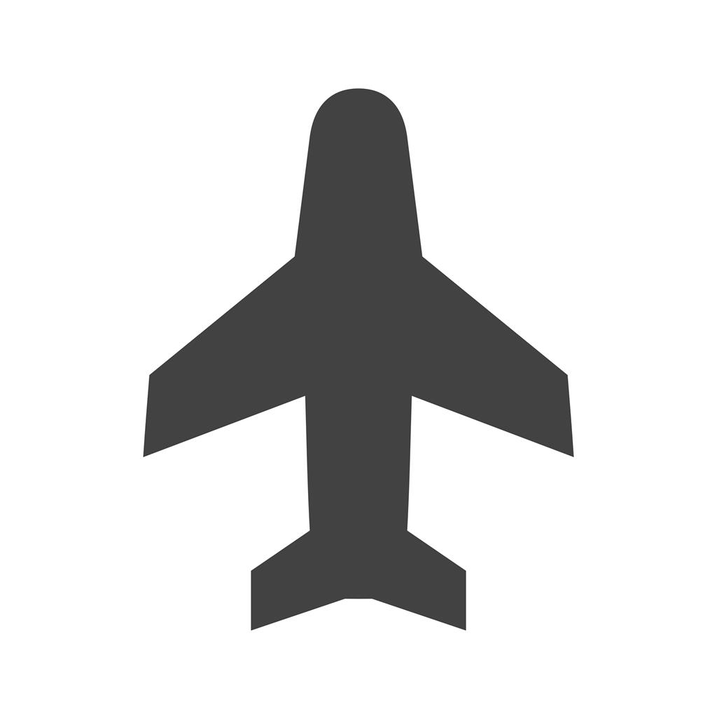 Aero plane Passenger Glyph Icon - IconBunny