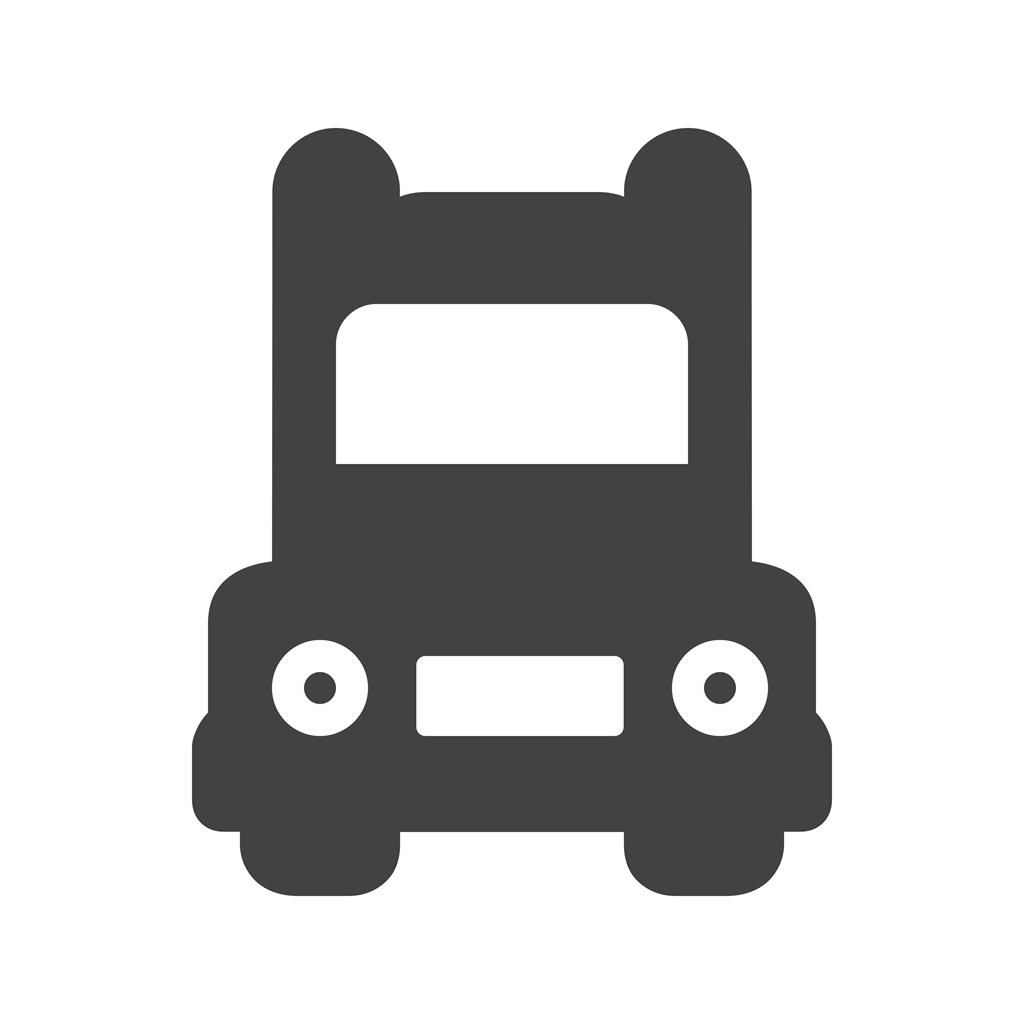 Truck II Glyph Icon - IconBunny