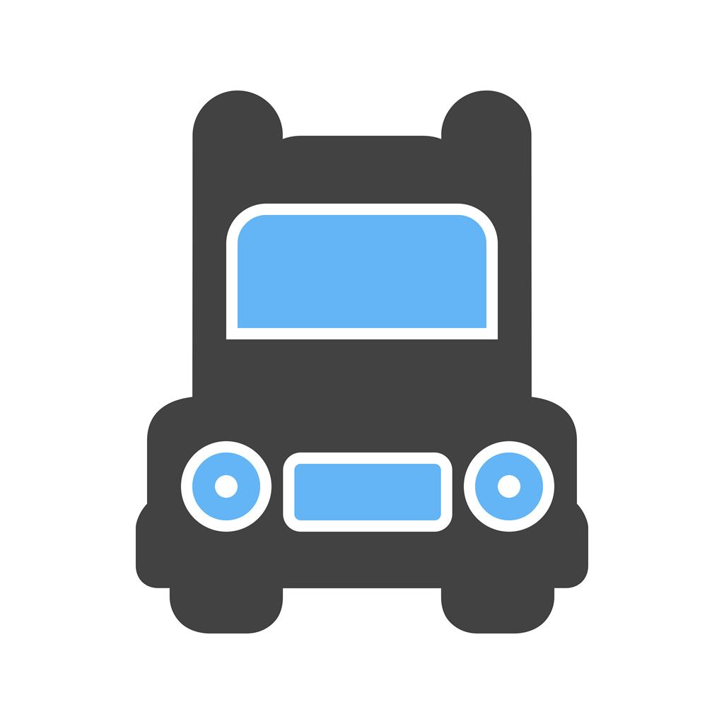 Truck II Blue Black Icon - IconBunny