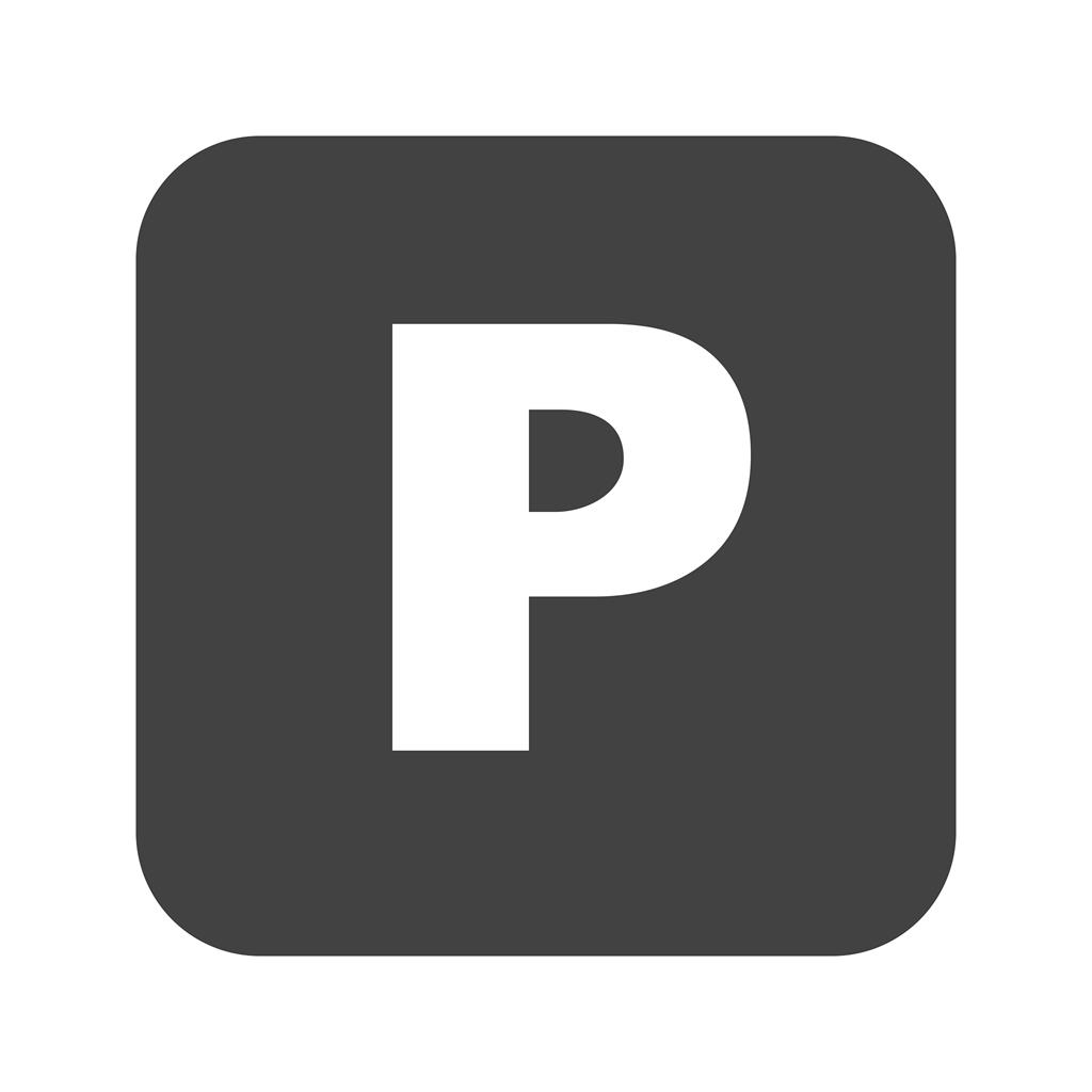 Parking Sign Glyph Icon - IconBunny