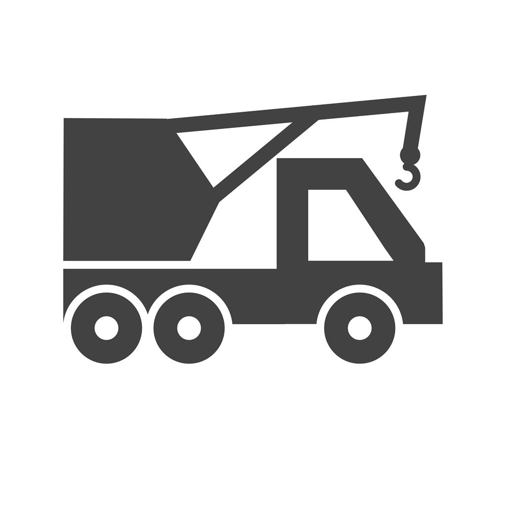 Crane Glyph Icon - IconBunny