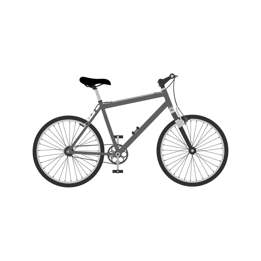 Cycling Greyscale Icon - IconBunny