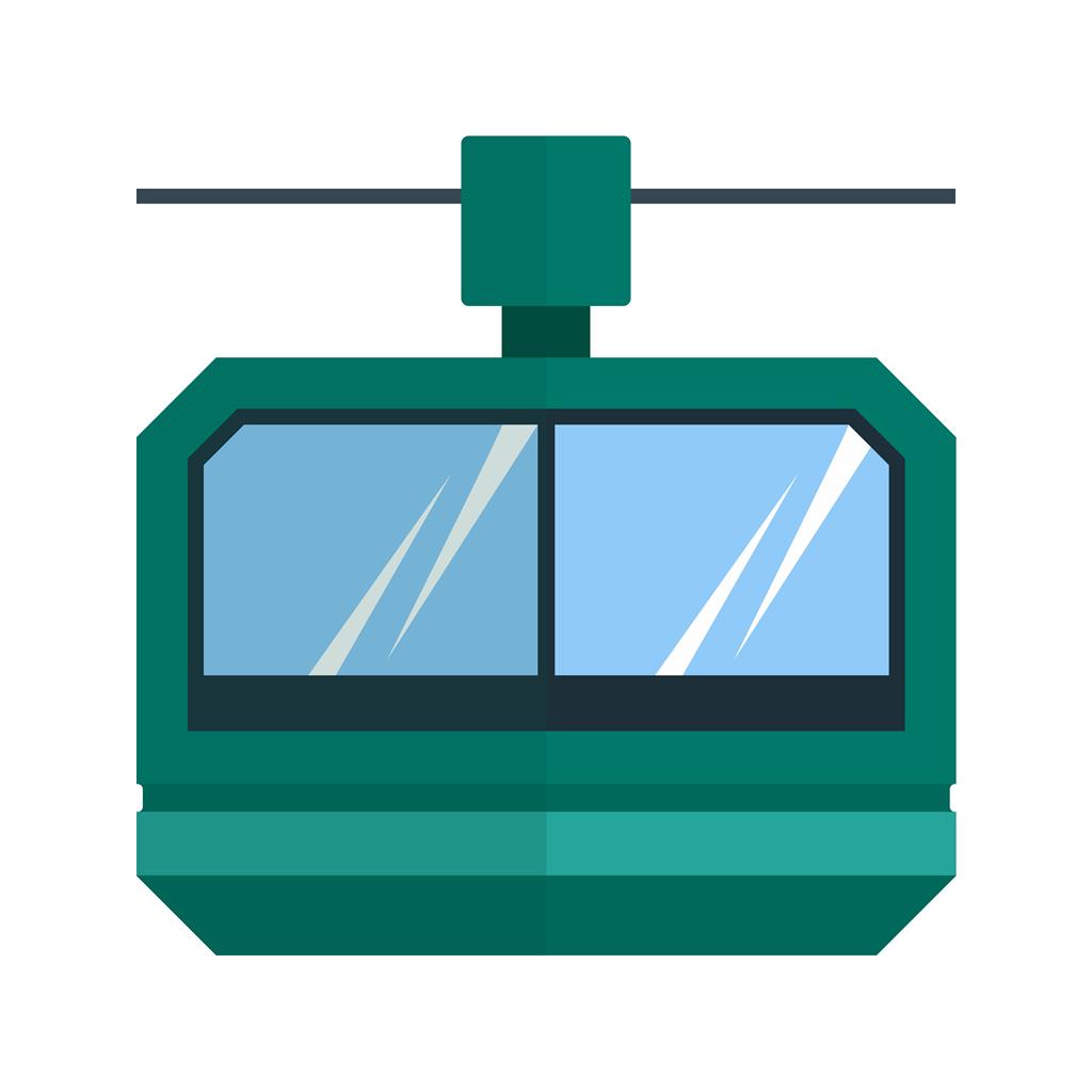 Arial Traffic Sign Flat Multicolor Icon - IconBunny