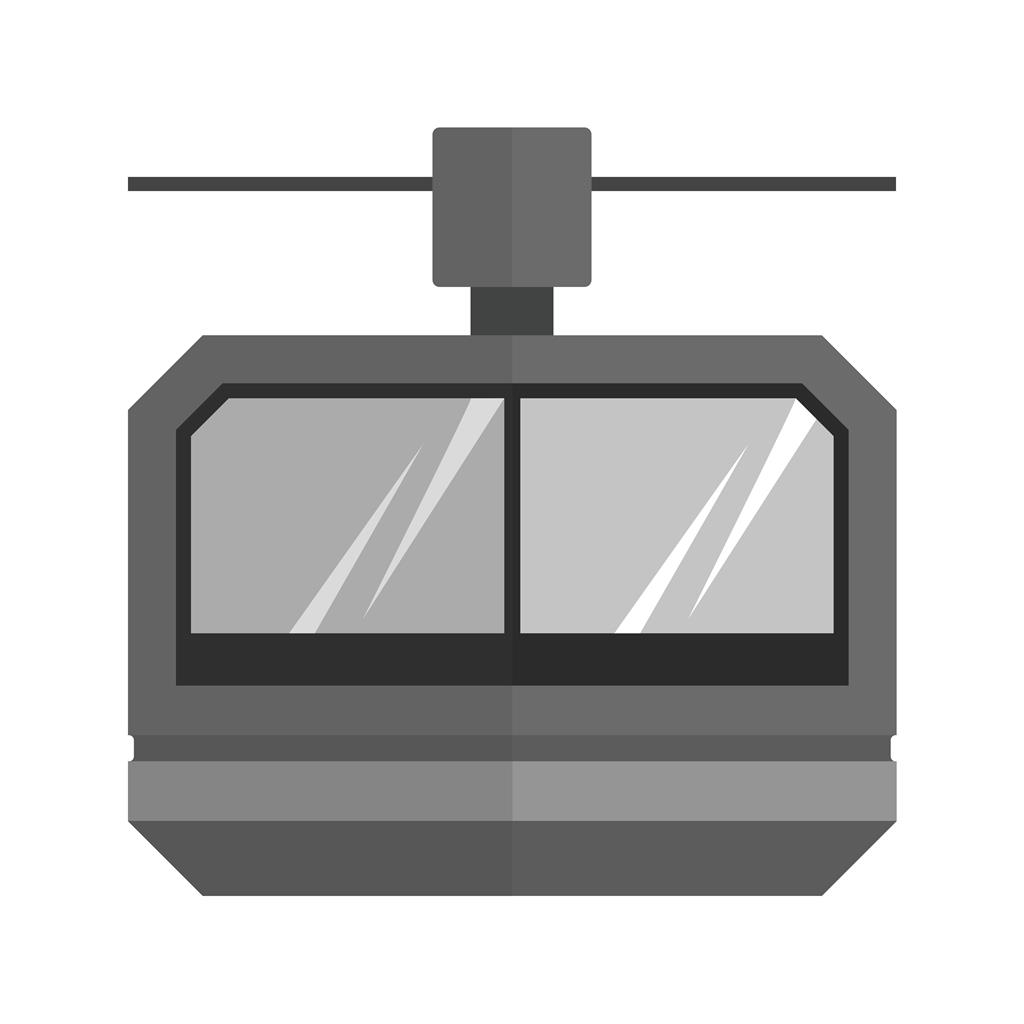 Arial Traffic Sign Greyscale Icon - IconBunny