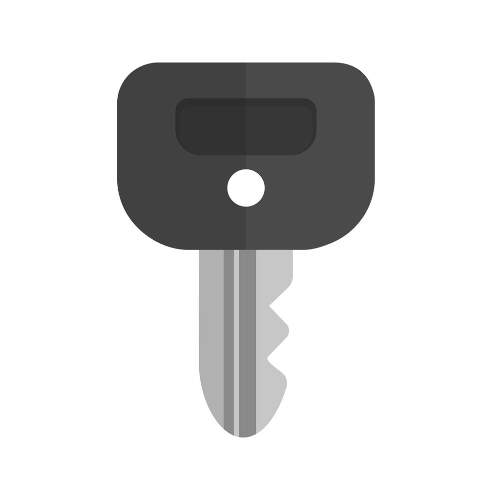 Key Greyscale Icon - IconBunny