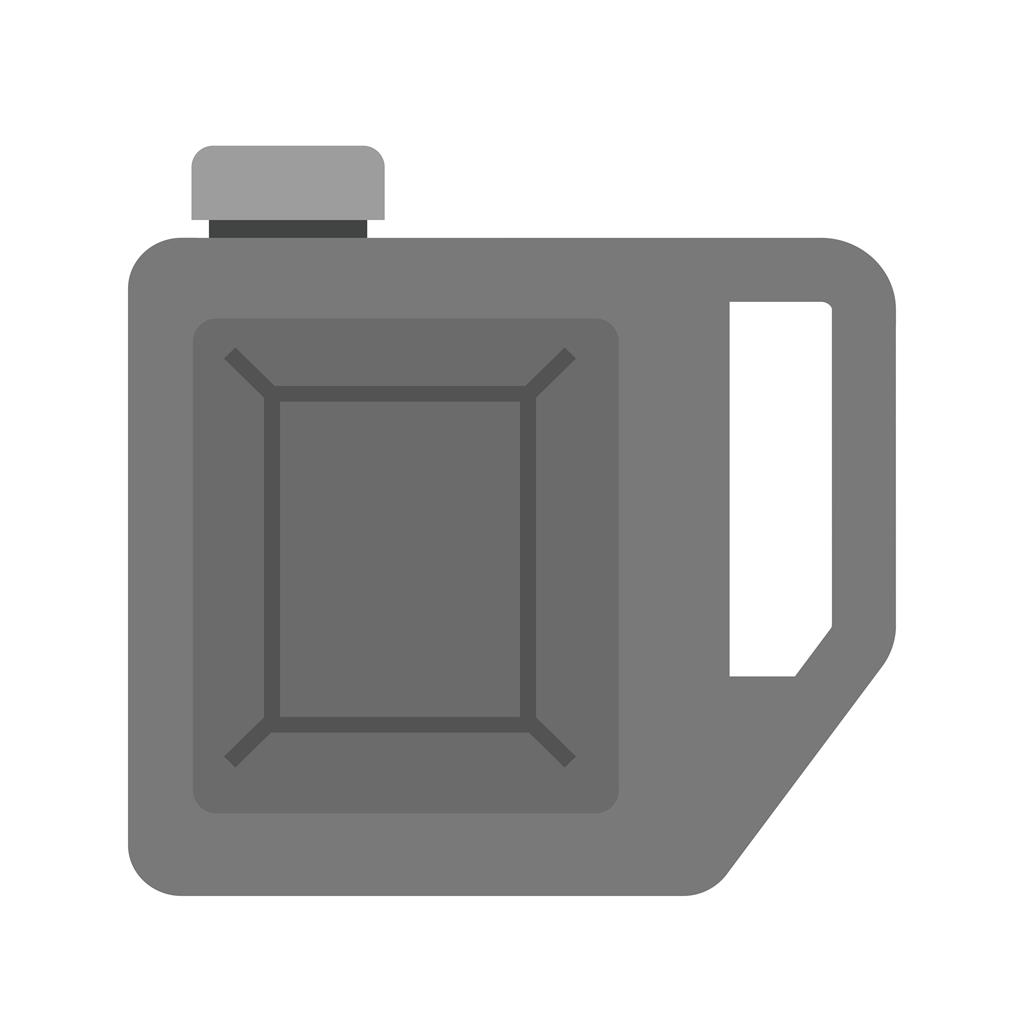 Petrol Can Greyscale Icon - IconBunny