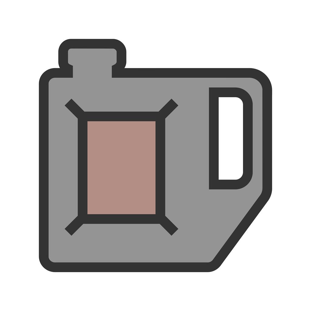 Petrol Can Line Filled Icon - IconBunny