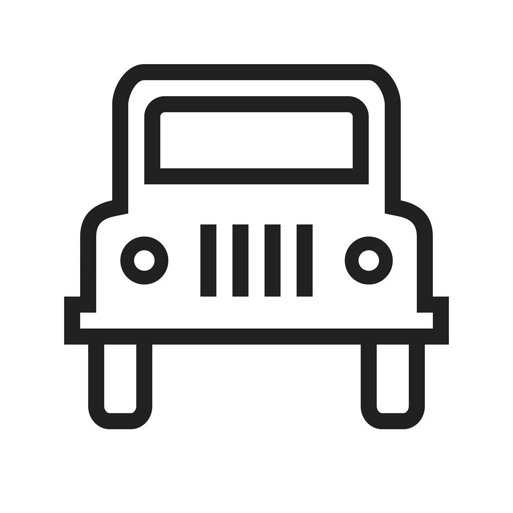 Jeep Line Icon - IconBunny