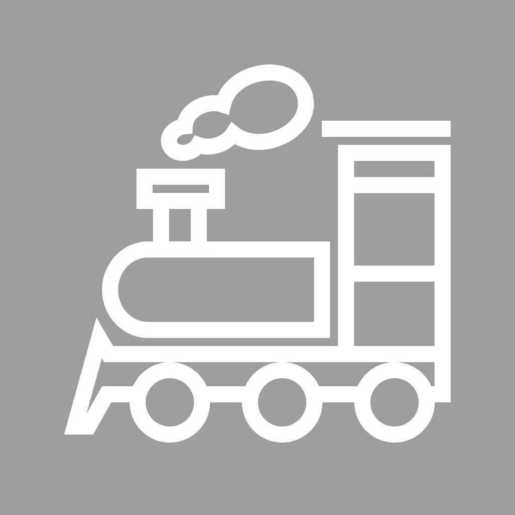 Steam Train Line Multicolor B/G Icon - IconBunny