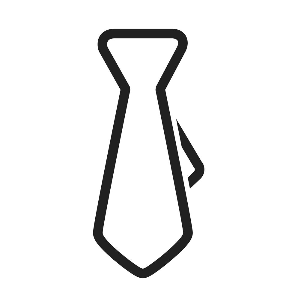 Business Tie Line Icon - IconBunny