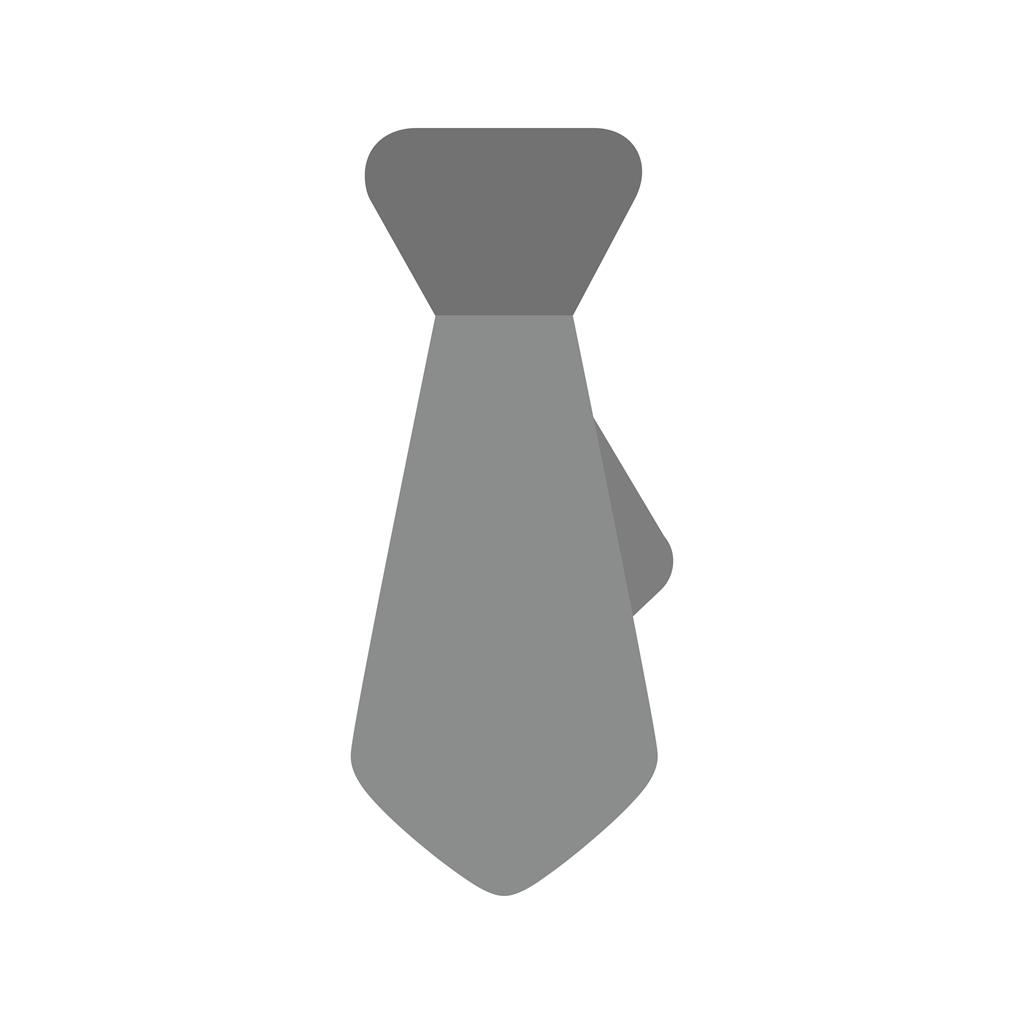 Business Tie Greyscale Icon - IconBunny