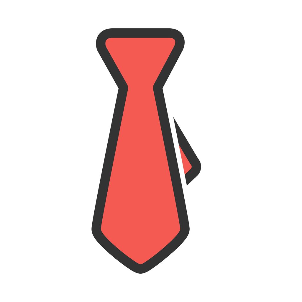 Business Tie Line Filled Icon - IconBunny