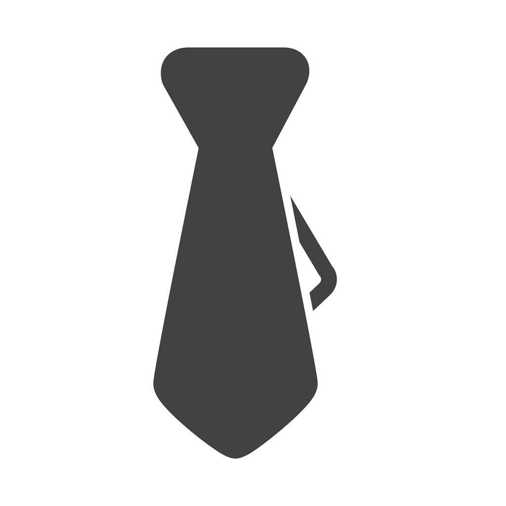 Business Tie Glyph Icon - IconBunny