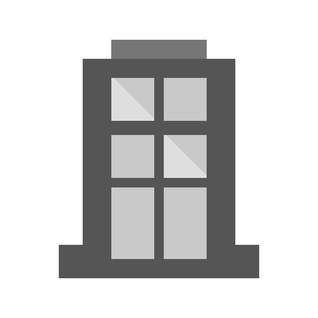 Apartment Greyscale Icon - IconBunny