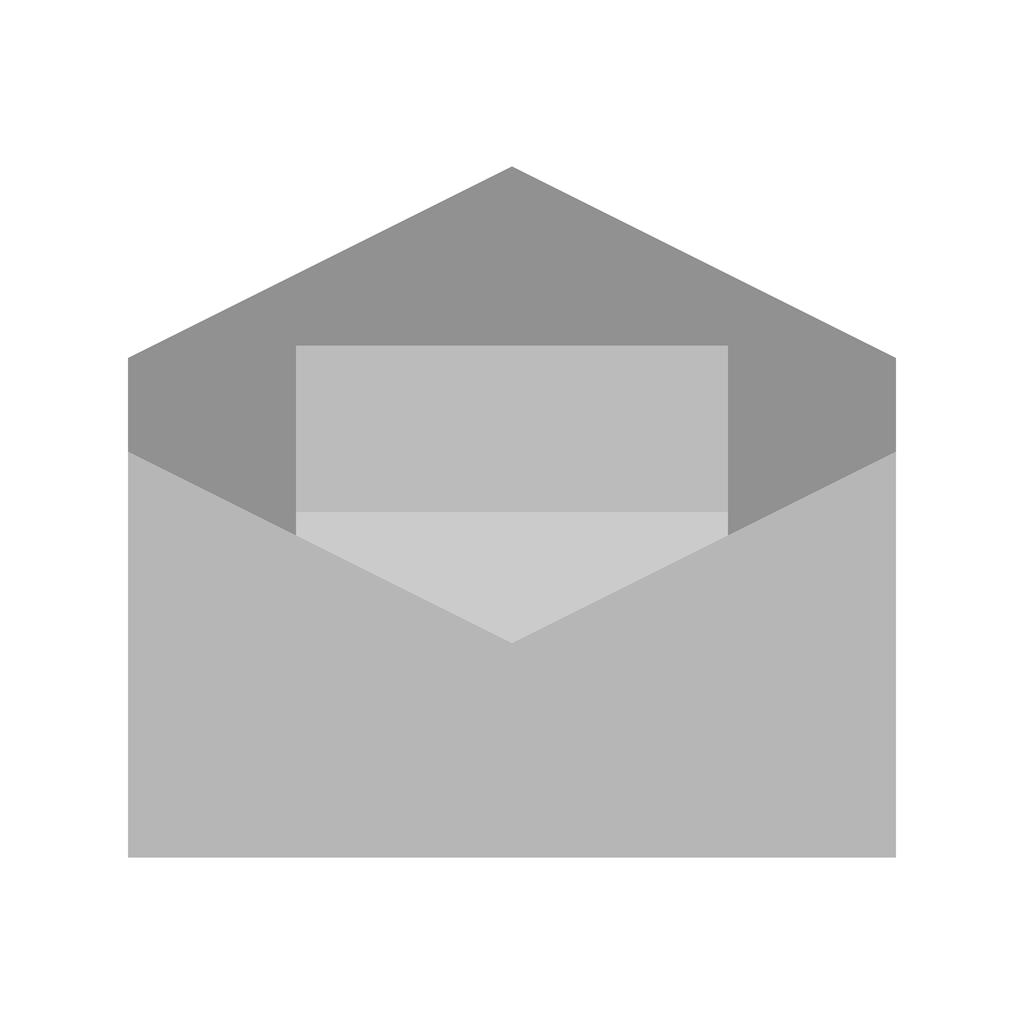 Inbox Greyscale Icon - IconBunny
