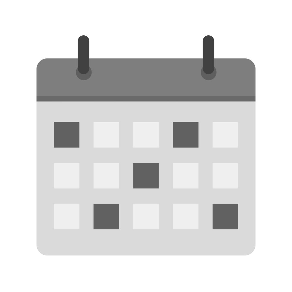Calendar Greyscale Icon - IconBunny