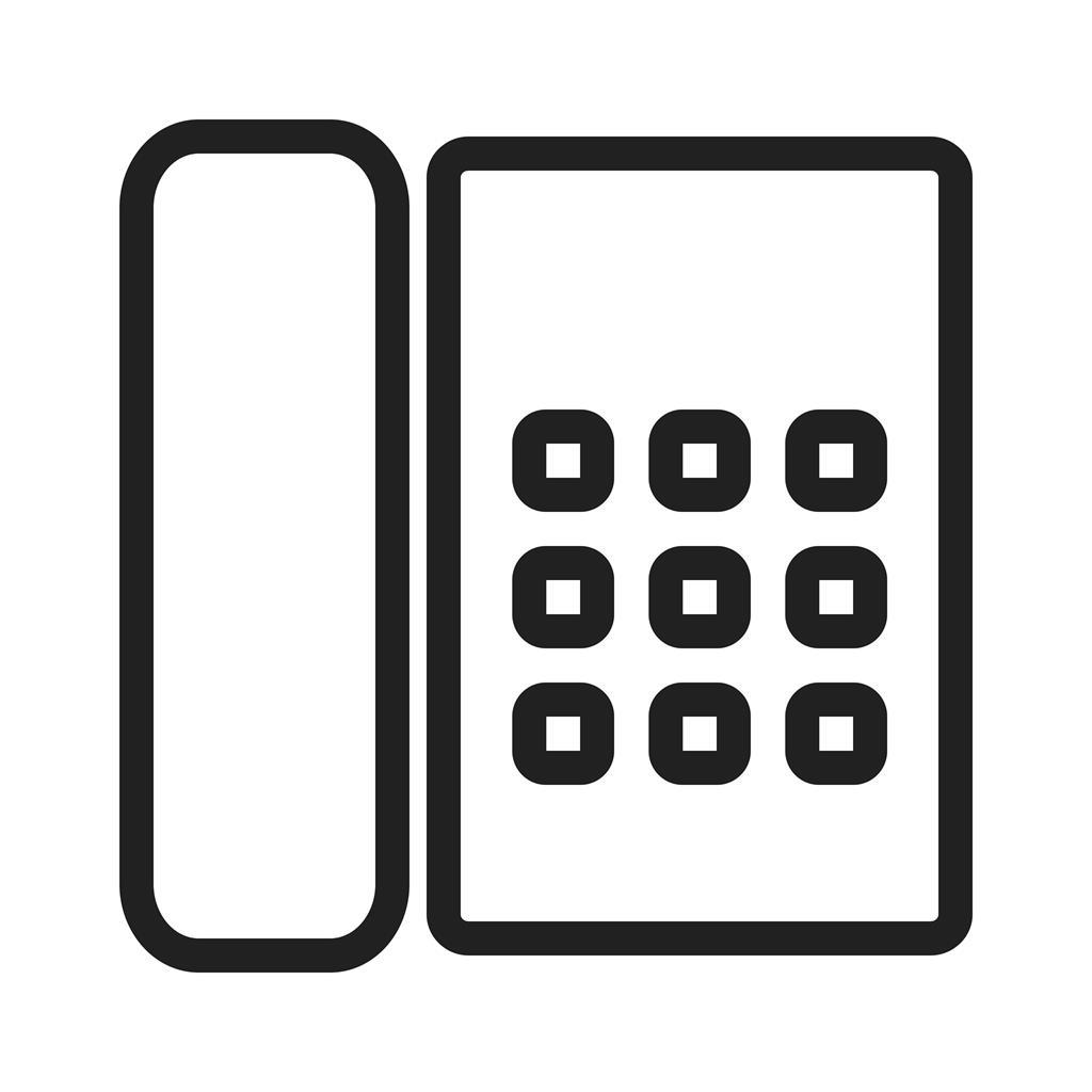 Phone Line Icon - IconBunny