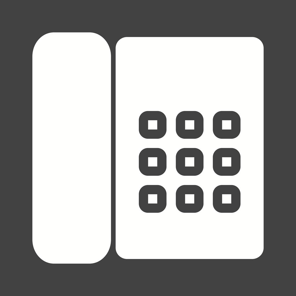 Phone Glyph Inverted Icon - IconBunny
