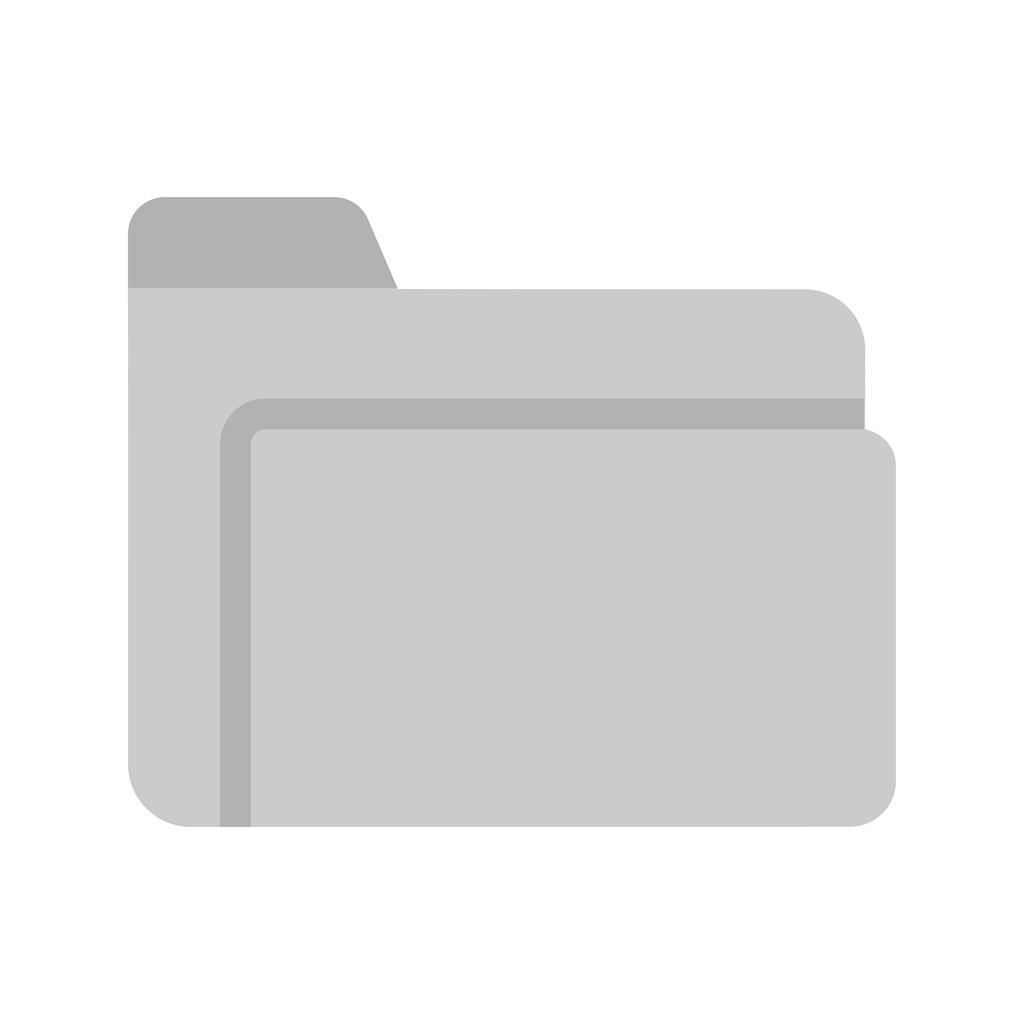Business Folder Greyscale Icon - IconBunny