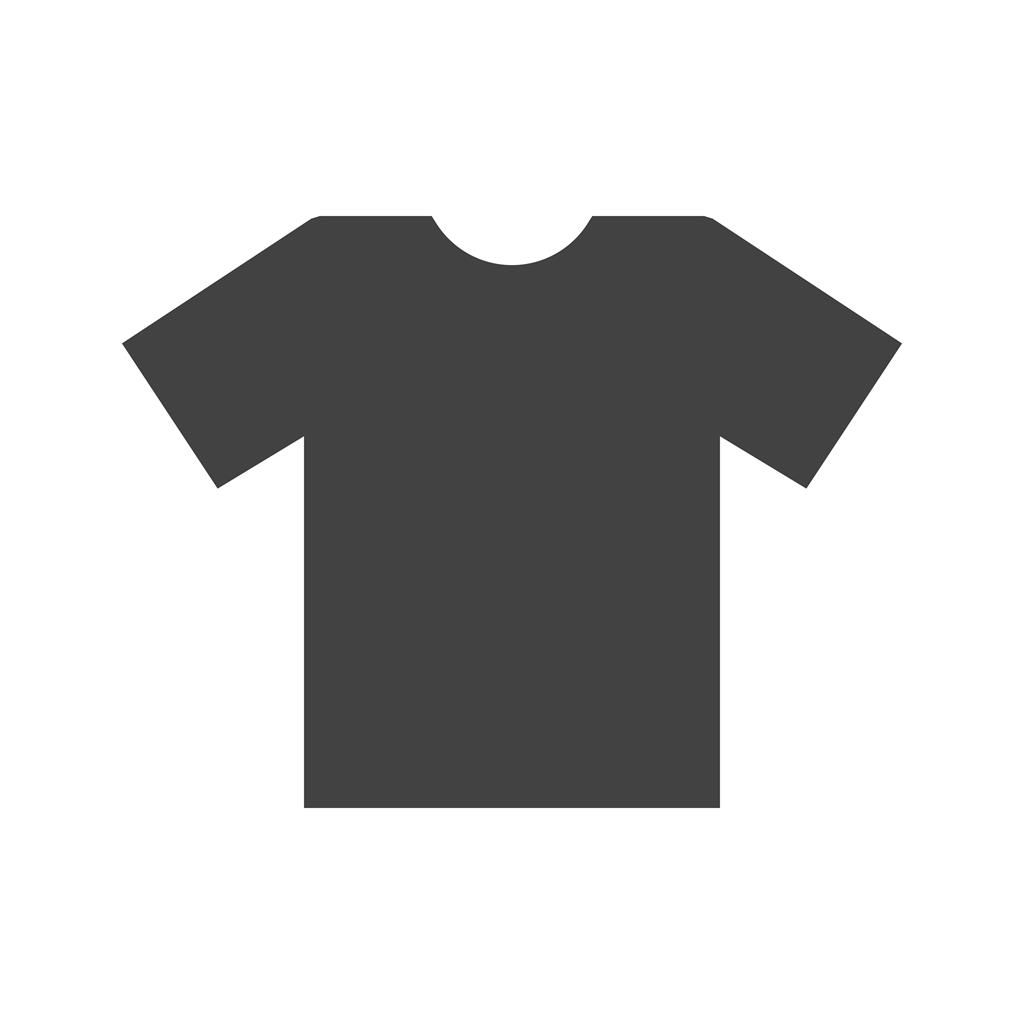Plain T Shirt Glyph Icon - IconBunny