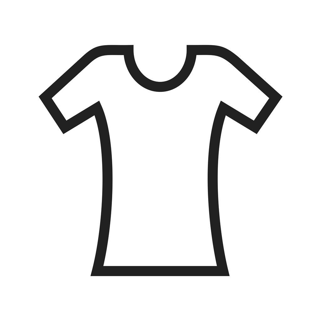 Ladies Shirt Line Icon - IconBunny