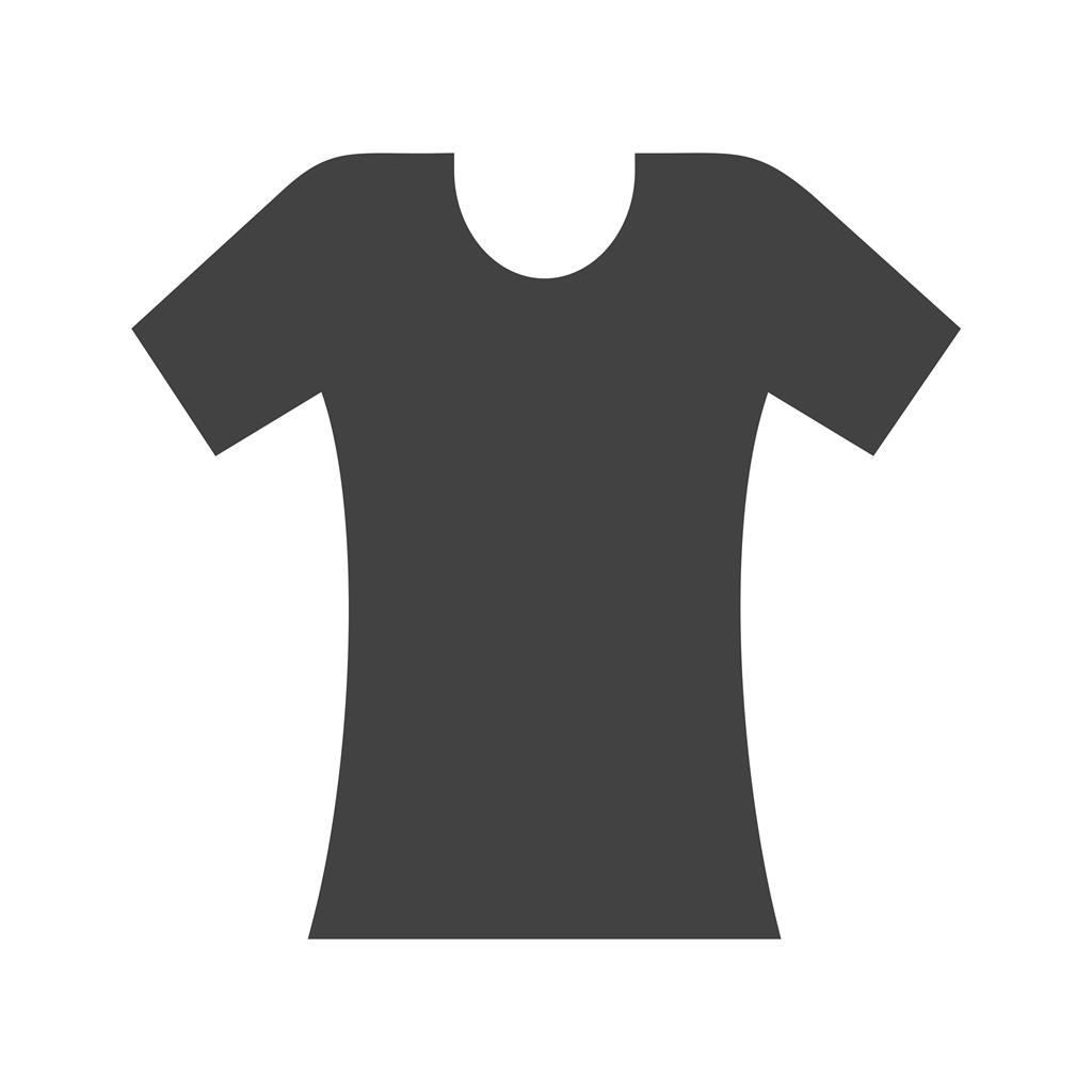 Ladies Shirt Glyph Icon - IconBunny