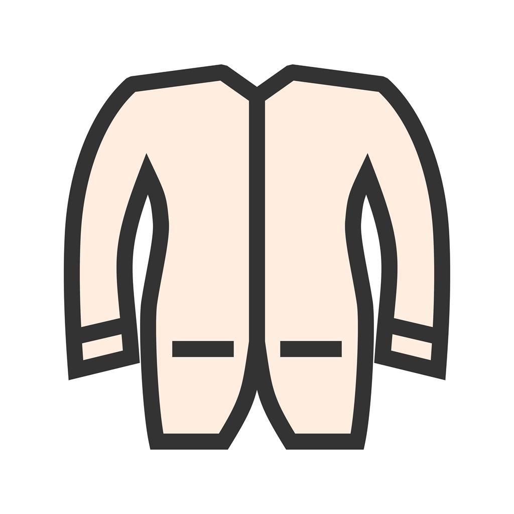 Men's Jacket Line Filled Icon - IconBunny