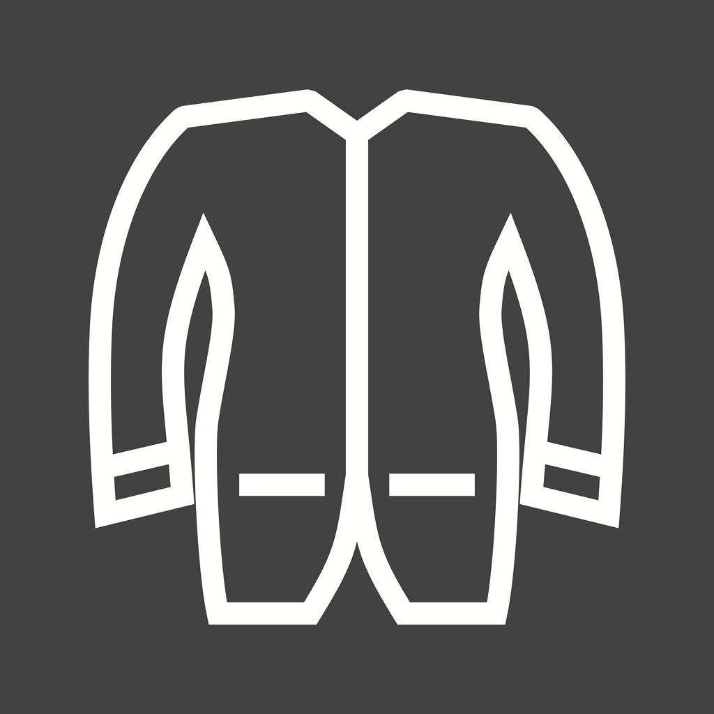 Men's Jacket Line Inverted Icon - IconBunny
