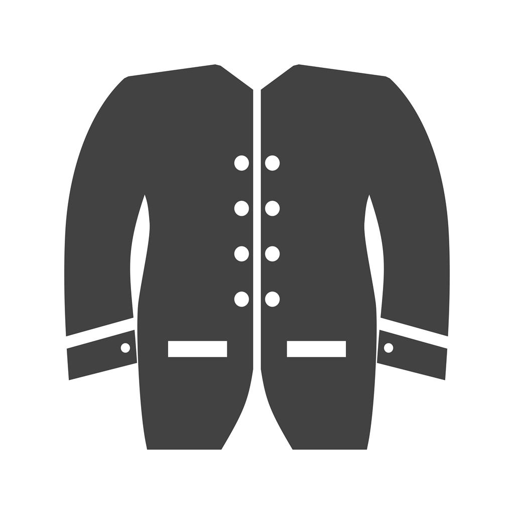 Men's Jacket Glyph Icon - IconBunny