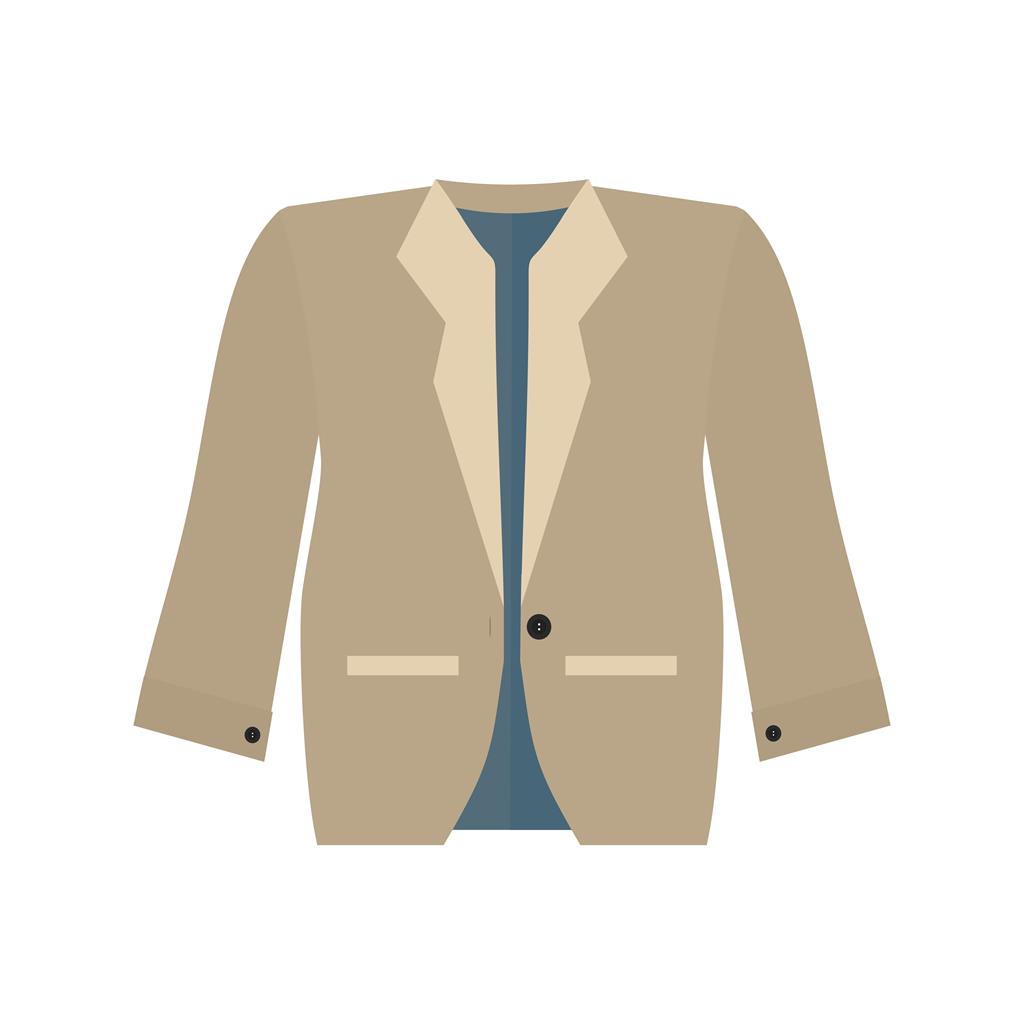 Stylish Jacket Flat Multicolor Icon - IconBunny