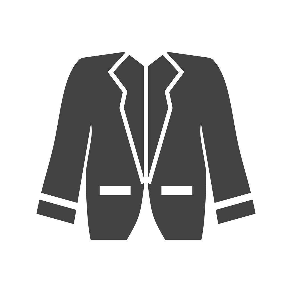 Stylish Jacket Glyph Icon - IconBunny