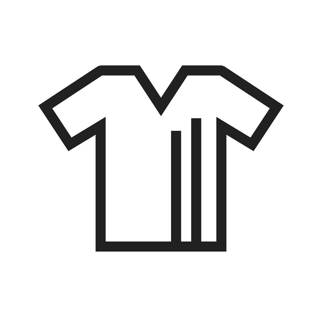 T Shirt with lines Line Icon - IconBunny