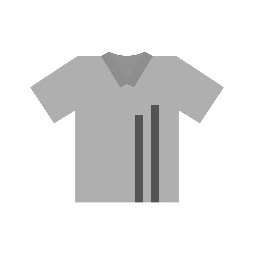 T Shirt with lines Greyscale Icon - IconBunny