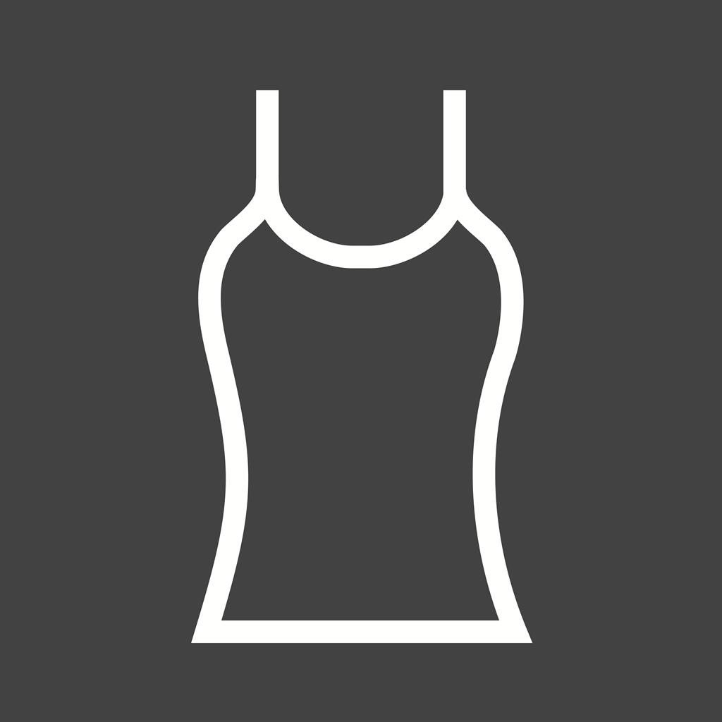 Vest Line Inverted Icon - IconBunny