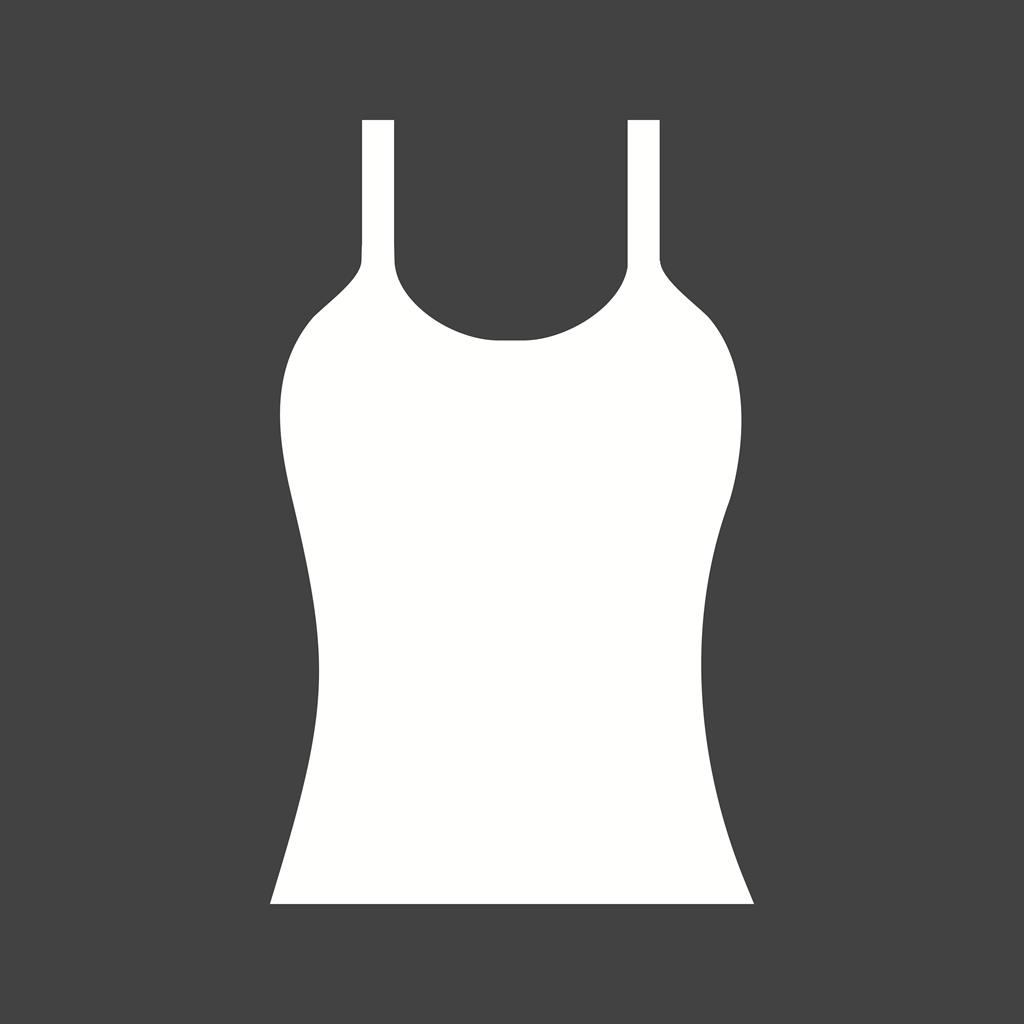 Vest Glyph Inverted Icon - IconBunny