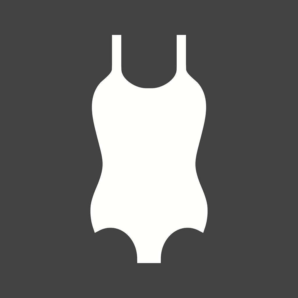 Swimming Vest Glyph Inverted Icon - IconBunny