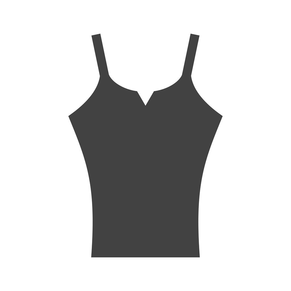 Ladies Vest Glyph Icon - IconBunny