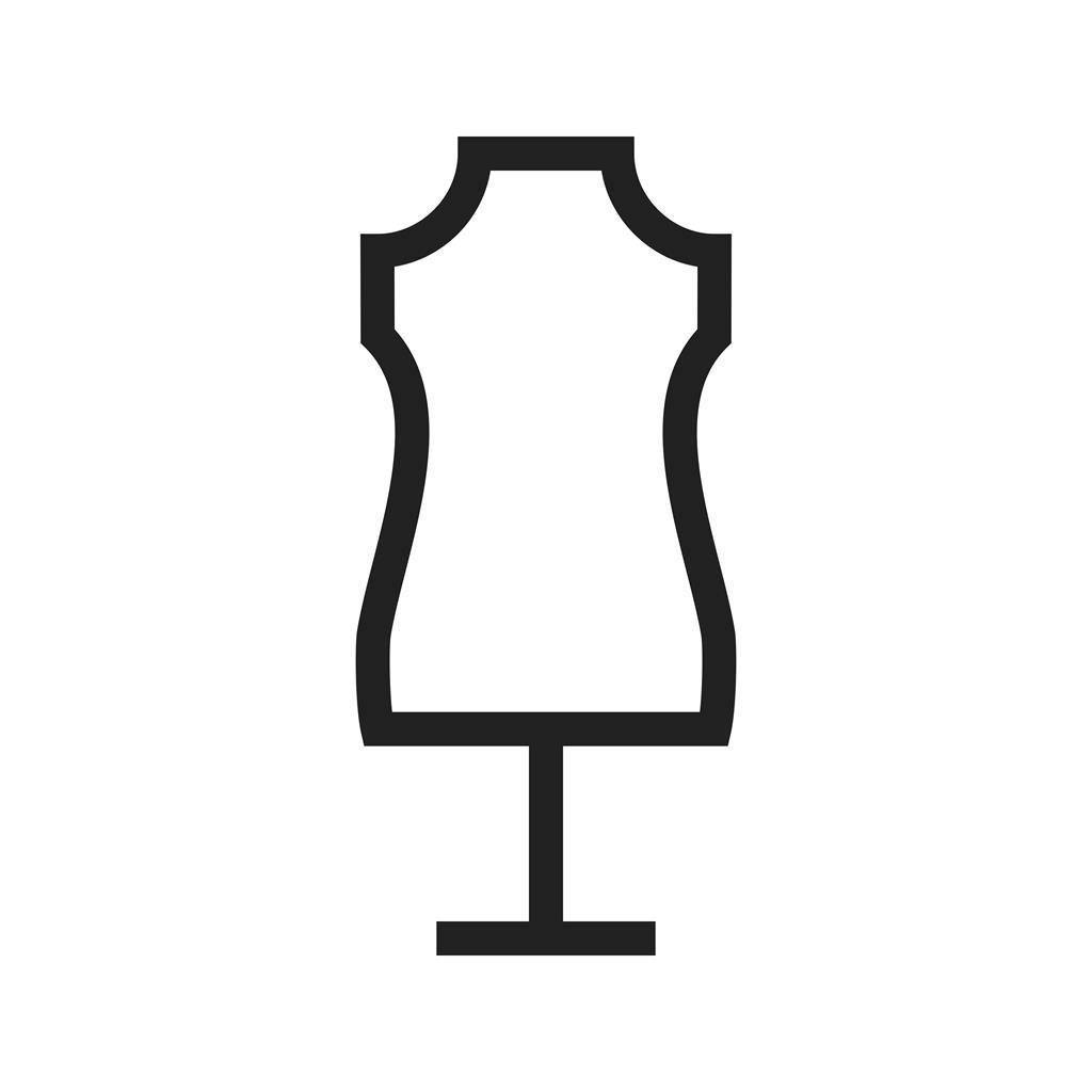 Dress Holder Line Icon - IconBunny