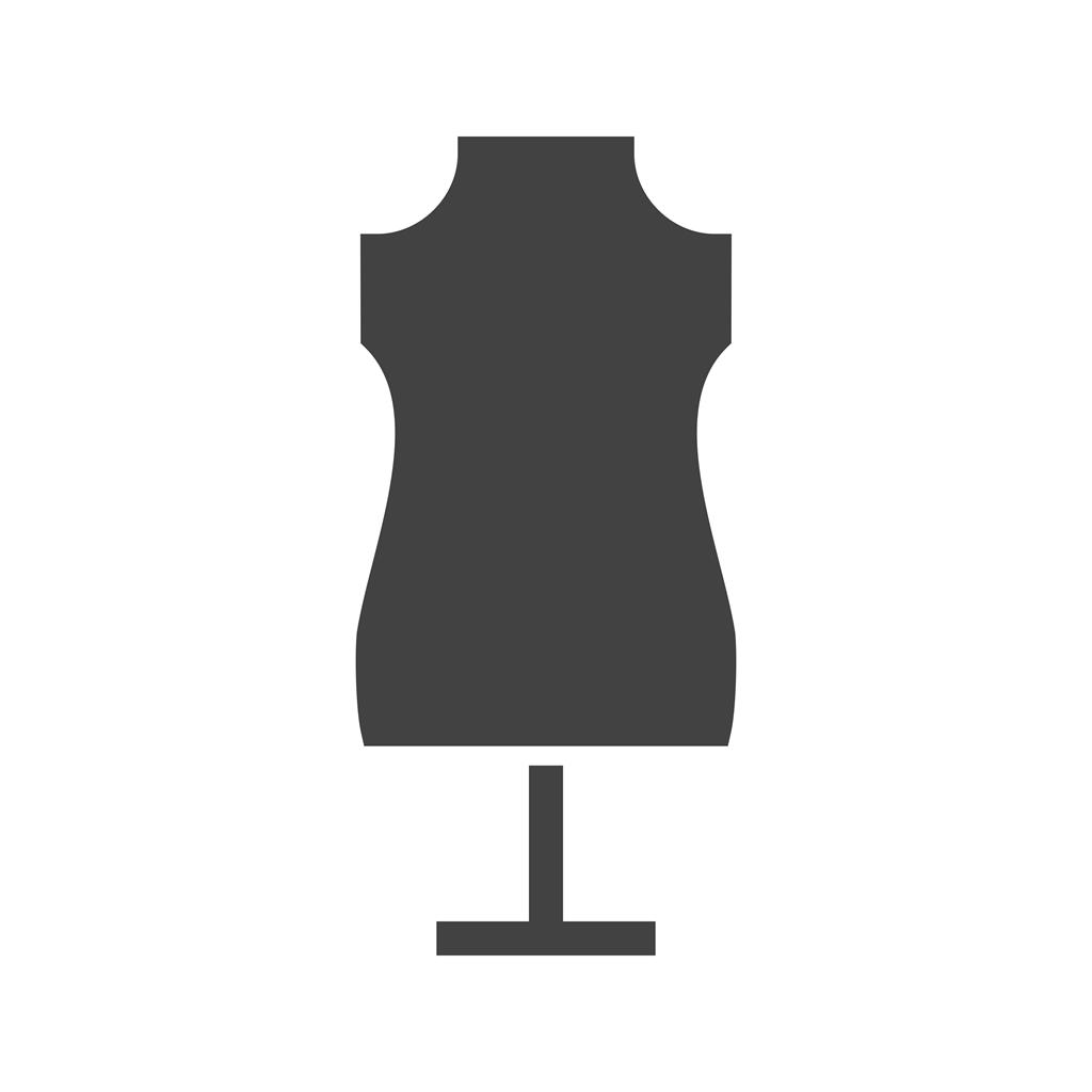 Dress Holder Glyph Icon - IconBunny