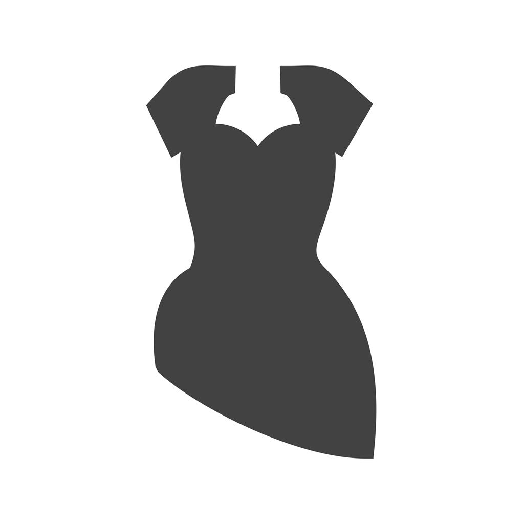 Cocktail Dress Glyph Icon - IconBunny