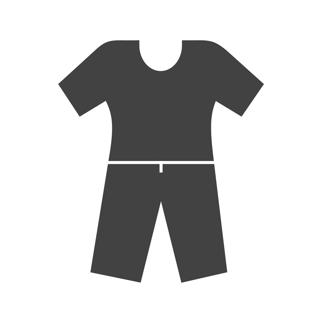 Pyjamas Suit Glyph Icon - IconBunny