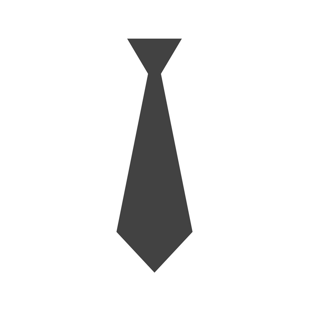 Tie Glyph Icon - IconBunny